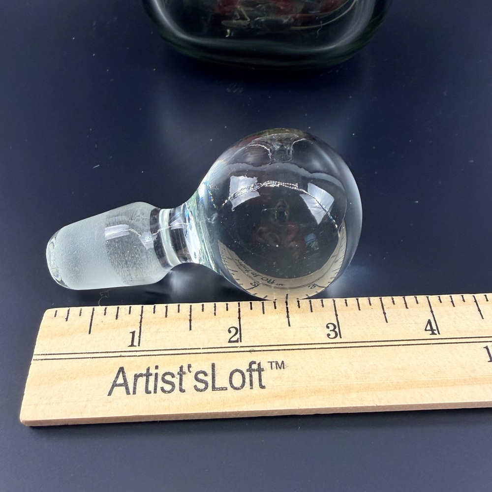 Holmegaard Kluk Kluk Decanter Large Smoke Gray Glass Ball Stopper - Picture 6 of 8